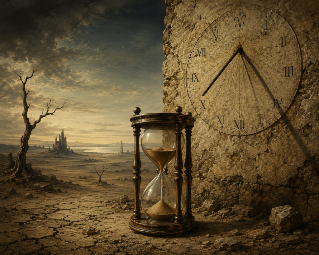Cada reloj cuenta una historia distinta. Algunos hacen sonar campanas; otros dejan caer arena en silencio. Quizá todos intentan responder la misma pregunta, aunque ninguno consiga explicar del todo qué es el tiempo.