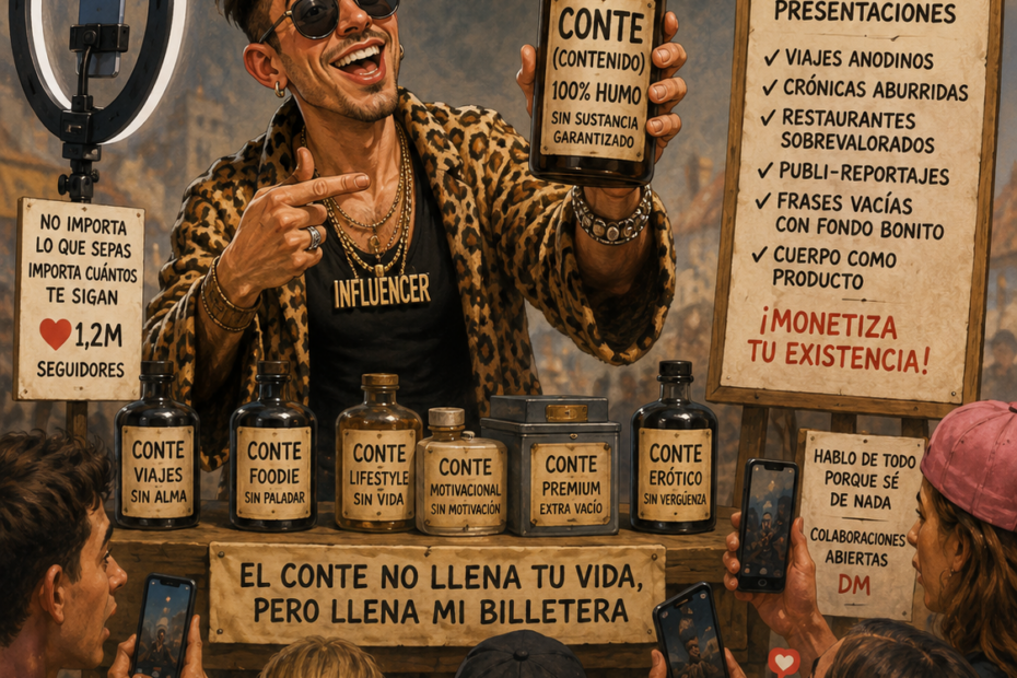 La humanidad siempre tuvo bufones, vendedores de humo y charlatanes de feria. También artistas verdaderos. La diferencia es que ahora el antiguo pregonero tiene señal global, algoritmo y patrocinadores.